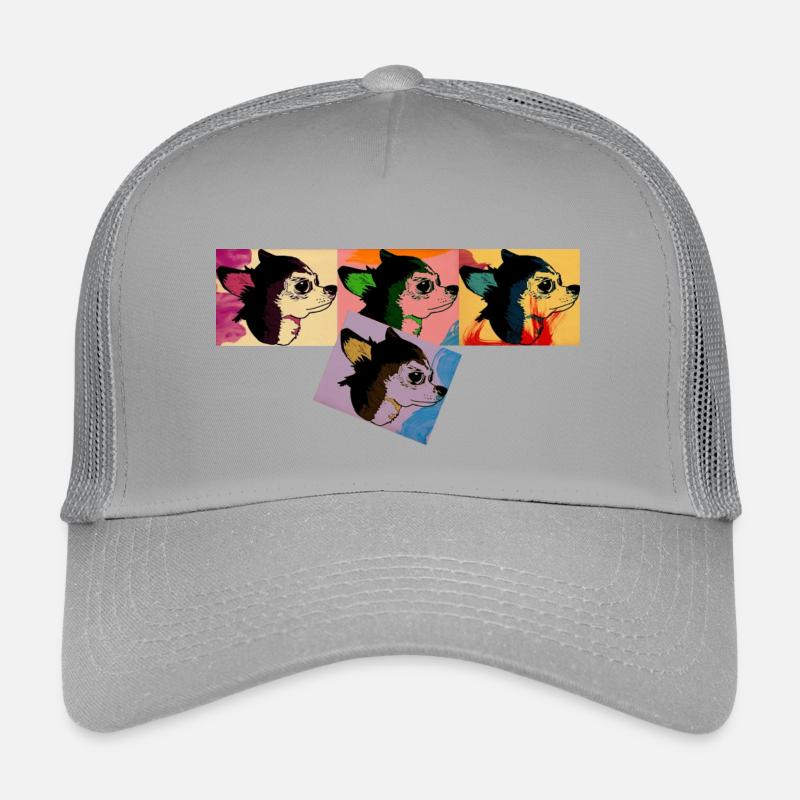 Portrait canin coloré de style pop art Casquette trucker enfant