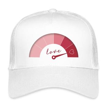 Love Meter – L’amour à plein régime - Casquette trucker enfant - blanc - Devant