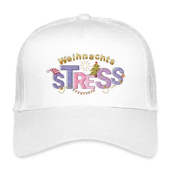 Christmas Stress - Kids’ Trucker Cap - white - Front