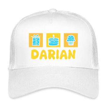 Darian as a given name - Kids’ Trucker Cap - white - Front