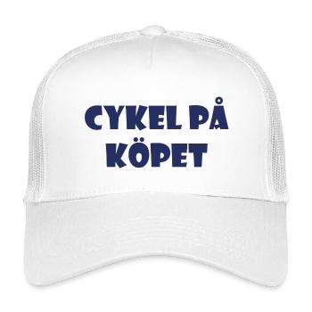 Bicycle in the Bargain – Text Design - Kids’ Trucker Cap - white - Front