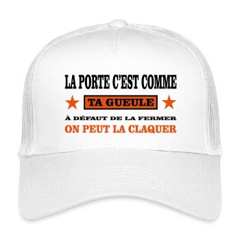 Ta Gueule  - Casquette trucker enfant - blanc - Devant