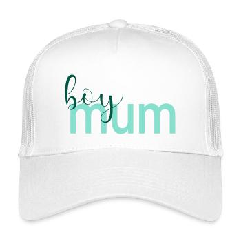Mother Day Boy Mum - Kids’ Trucker Cap - white - Front