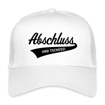 Abschluss – Und Tschüss! (Schulabschluss / Black) - Kinder Trucker-Cap - Weiß - Vorne