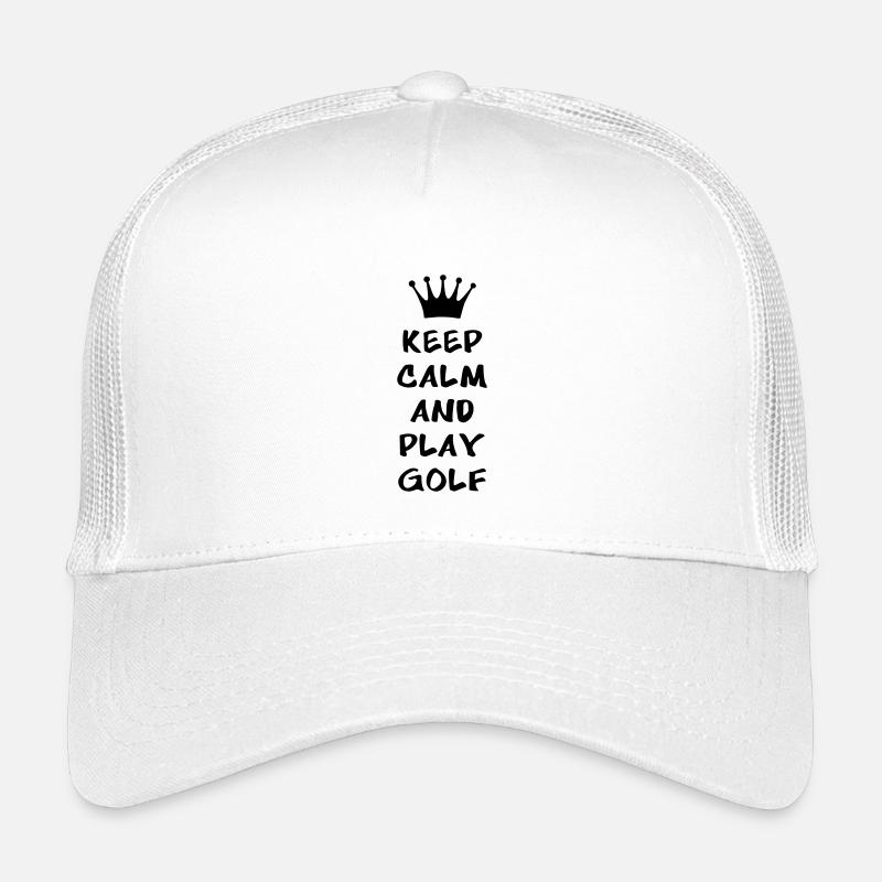 KEEP CALM AND PLAY GOLF Kinder Trucker-Cap