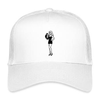 Kong Queen Frauenpower - Kinder Trucker-Cap - Weiß - Vorne