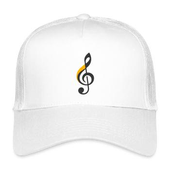 Symbol des Violinschlüssels - Kinder Trucker-Cap - Weiß - Vorne