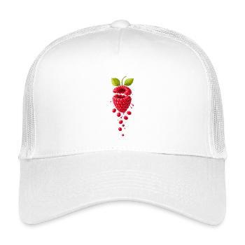 Framboise juteuse et suréaliste - Casquette trucker enfant - blanc - Devant