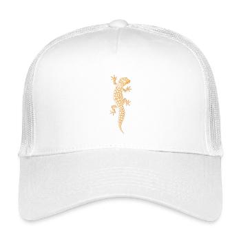 Leopardgecko - Kinder Trucker-Cap - Weiß - Vorne