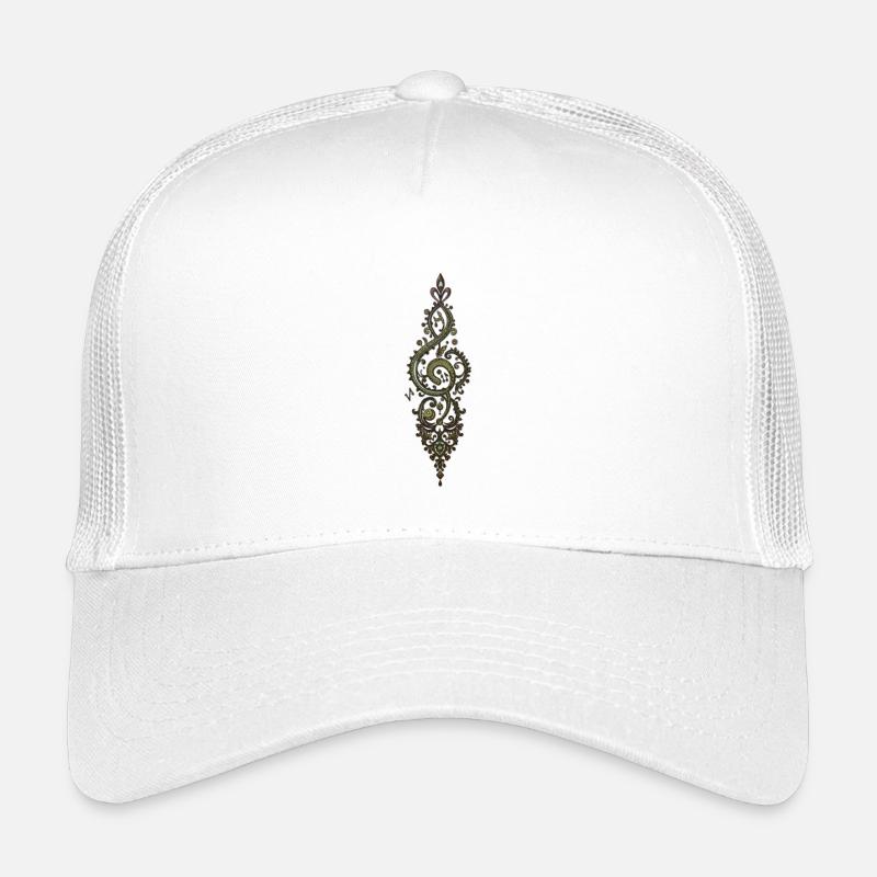 Ornate treble clef Kids’ Trucker Cap