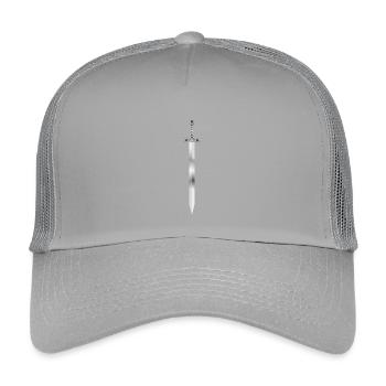 kunstvoll gestaltetes Schwert edel schimmernd - Kinder Trucker-Cap - Hellgrau - Vorne