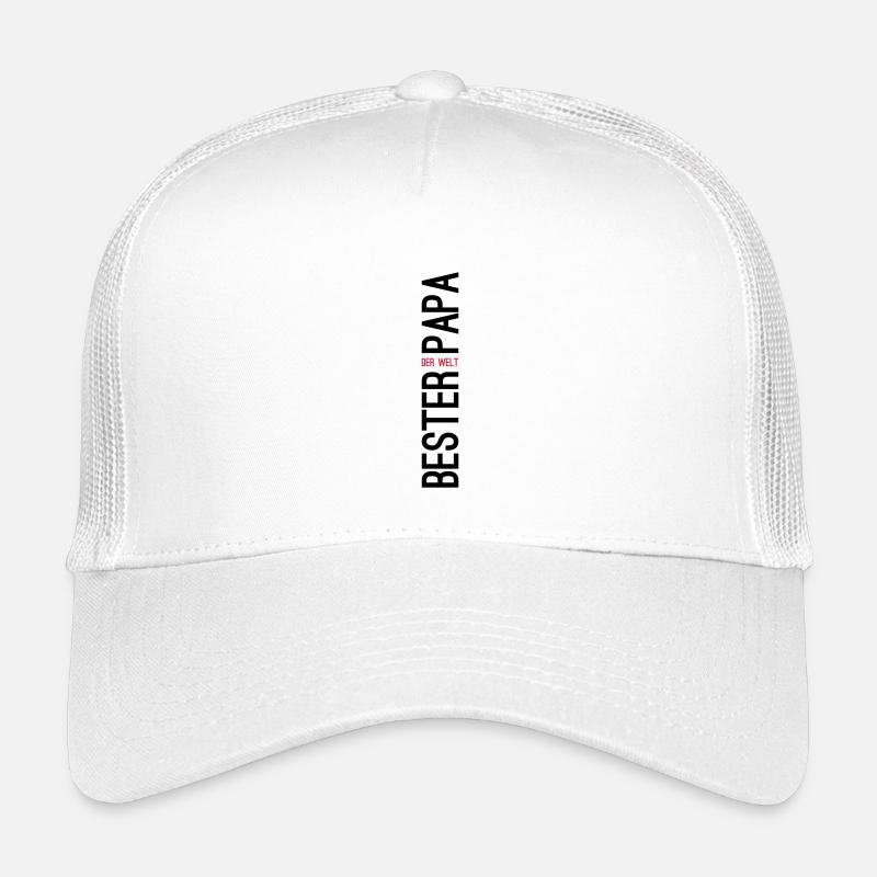 Bester Papa der Welt Geschenk - Kinder Trucker-Cap - Weiß