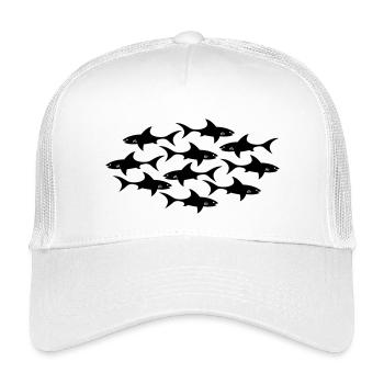 requin - Casquette trucker enfant - blanc - Devant
