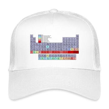 Table périodique - Casquette trucker enfant - blanc - Devant