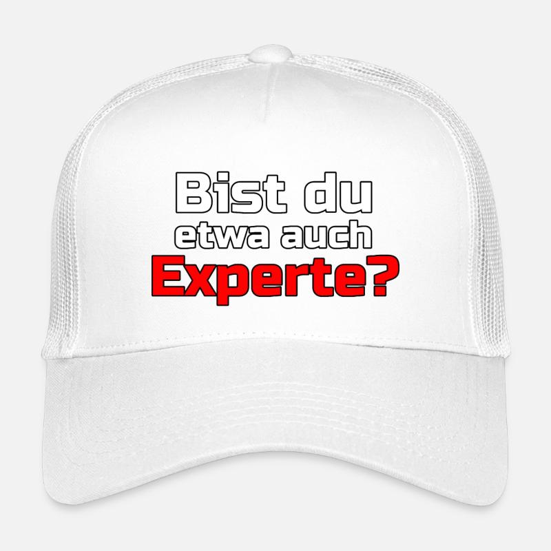 Experte Profi Arbeit Virus Sprüche - Kinder Trucker-Cap - Weiß