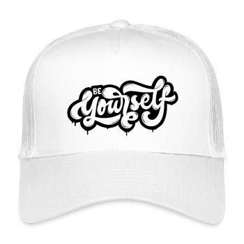 be yourself - Kids’ Trucker Cap - white - Front