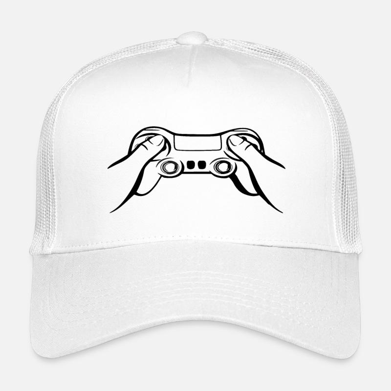Gamecontroller schwarz Kinder Trucker-Cap