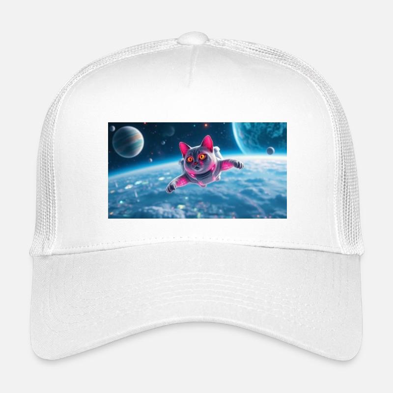 Chat astronaute Casquette trucker enfant