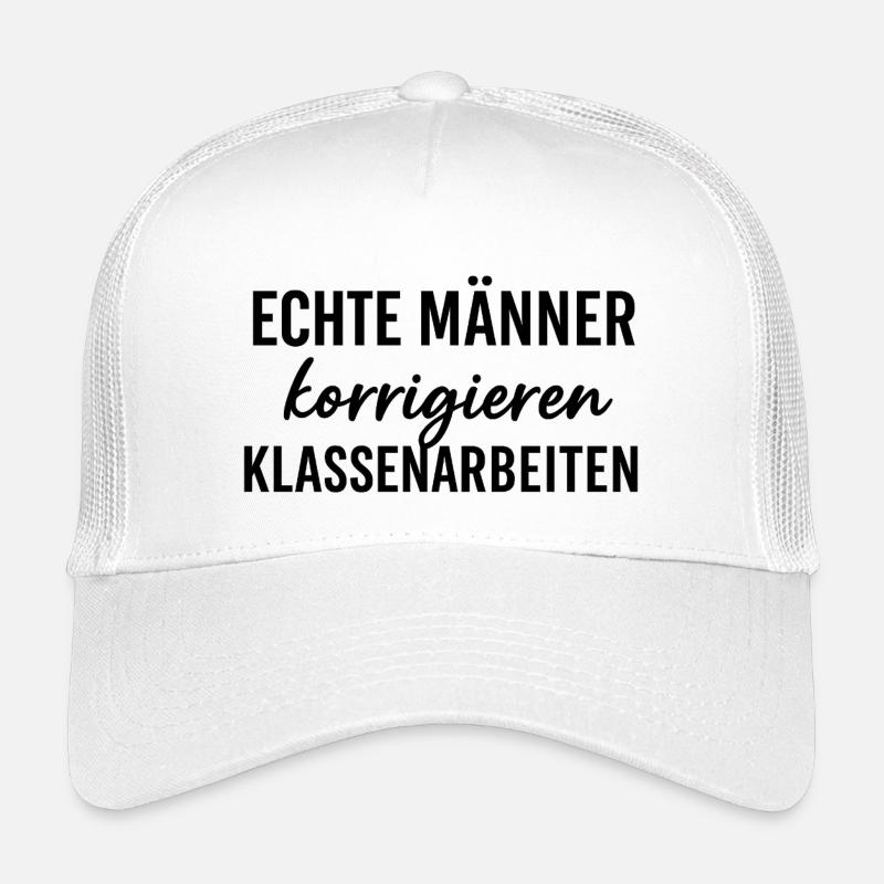 Echte Männer korrigieren Klassenarbeiten – Lehrer  Kinder Trucker-Cap