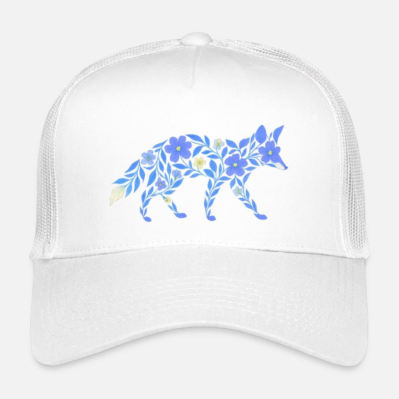 Nordic Floral - Heller Blaufuchs Kinder Trucker-Cap
