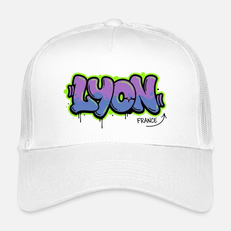 Graffiti-Schriftzug Lyon Kinder Trucker-Cap