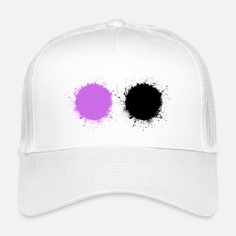 Lila Schwarz Kinder Trucker-Cap
