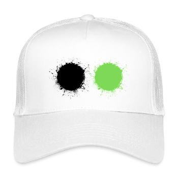 Black and Green - Kids’ Trucker Cap - white - Front