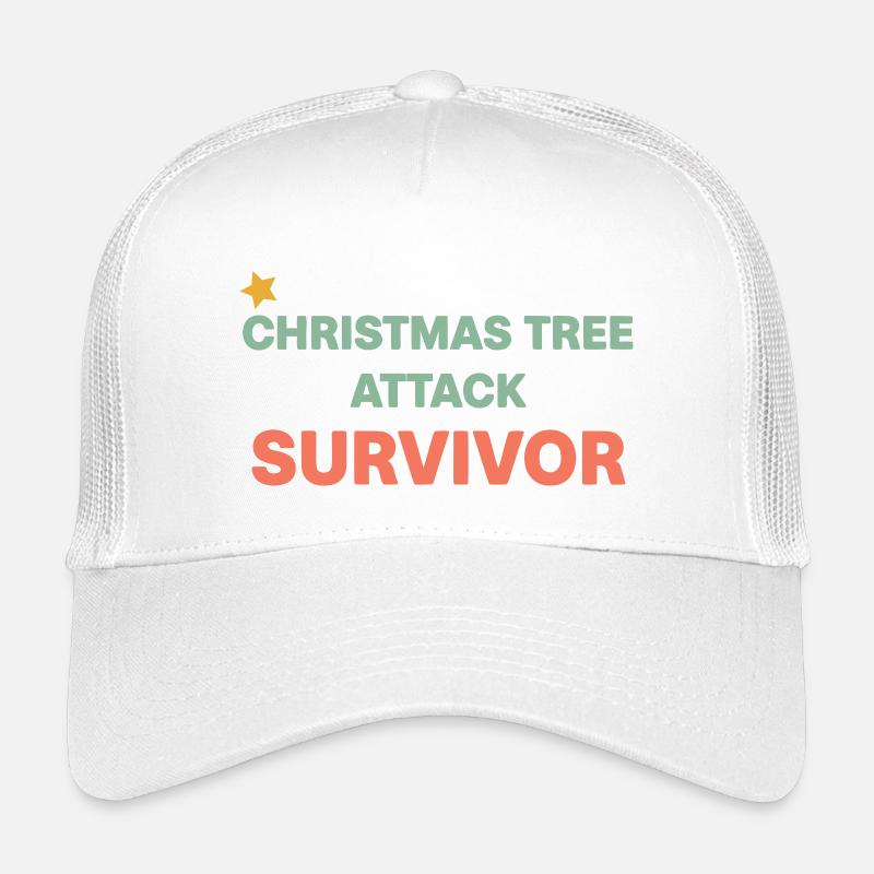 Survivor Weihnachtsbaum - Kinder Trucker-Cap - Weiß