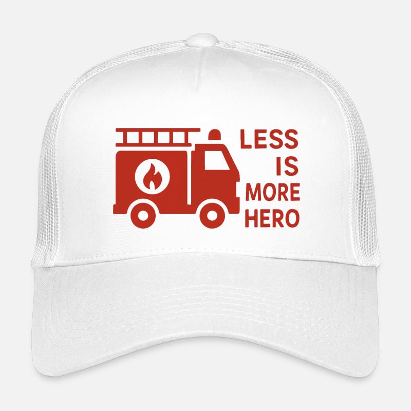 Firefighters - Less is more Hero - Kids’ Trucker Cap - white