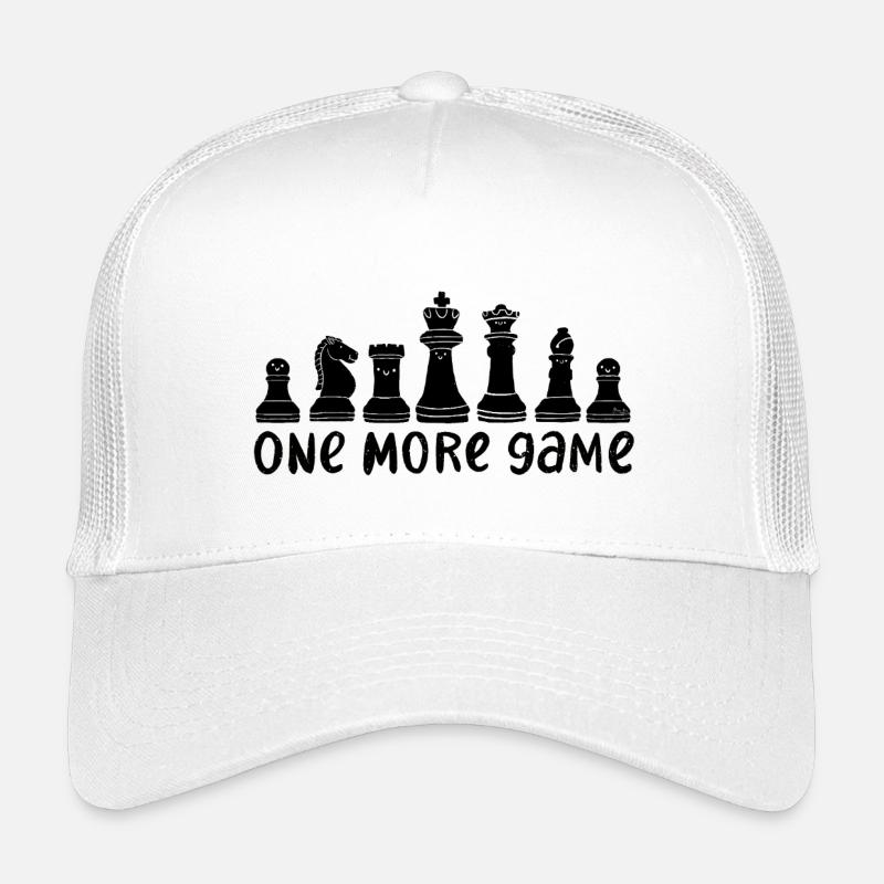 Chess Knight Motif – One More Game Kids’ Trucker Cap