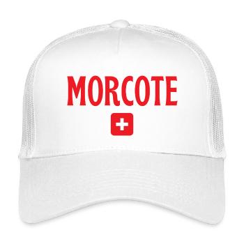 Morcote Swiss Flag - Kids’ Trucker Cap - white - Front
