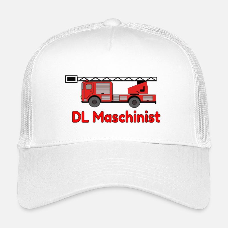 DL Machinist Fire Truck Turntable Ladder Kids’ Trucker Cap
