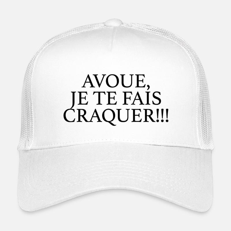 ICH BRINGE DICH DAZU, DICH ZU VERLIEBEN - Kinder Trucker-Cap - Weiß