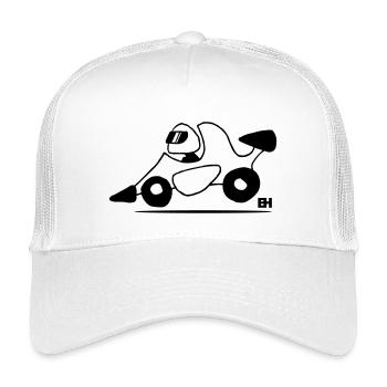 Race car - Kids’ Trucker Cap - white - Front