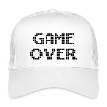 Game Over - Kinder Trucker-Cap - Weiß - Vorne