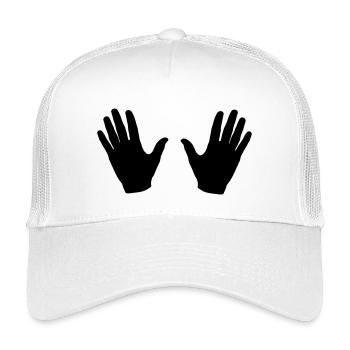 Hände - Kinder Trucker-Cap - Weiß - Vorne