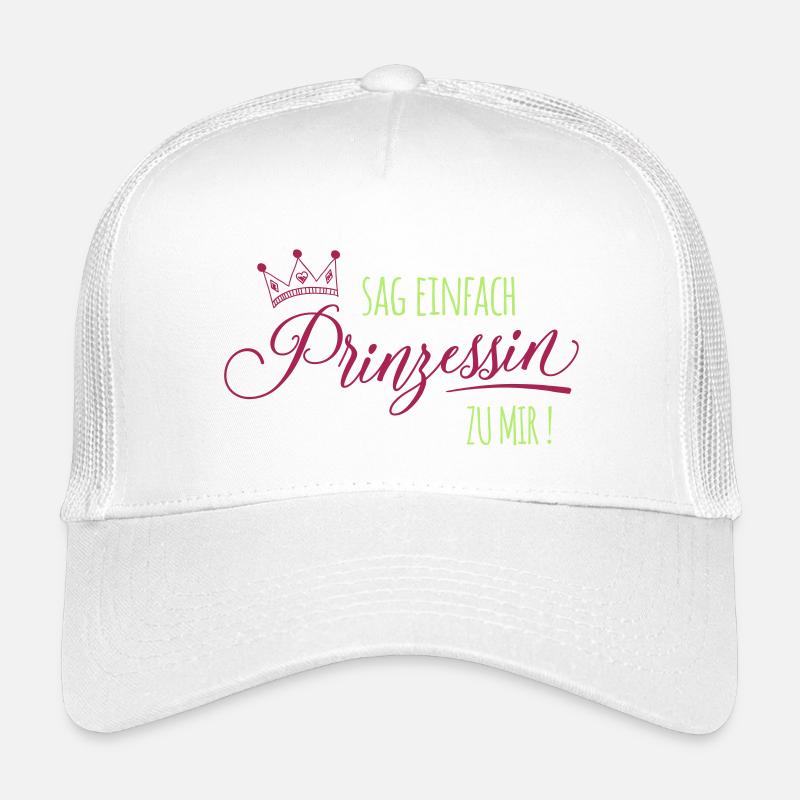 prinzessin spruch krone - Kinder Trucker-Cap - Weiß