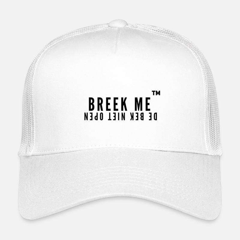 Motif géométrique abstrait dans des tons bleus profonds Casquette trucker enfant