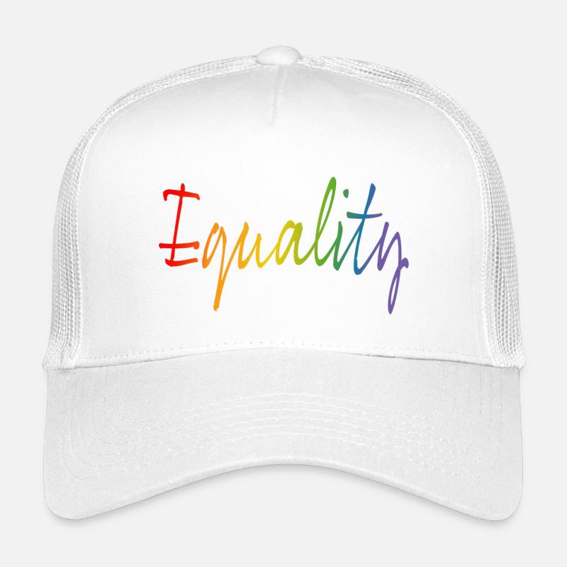 Rainbow equality | LGBT lgbtqi queer - Kids’ Trucker Cap - white
