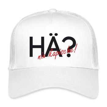 Hä?, nix kapische! - Kinder Trucker-Cap - Weiß - Vorne