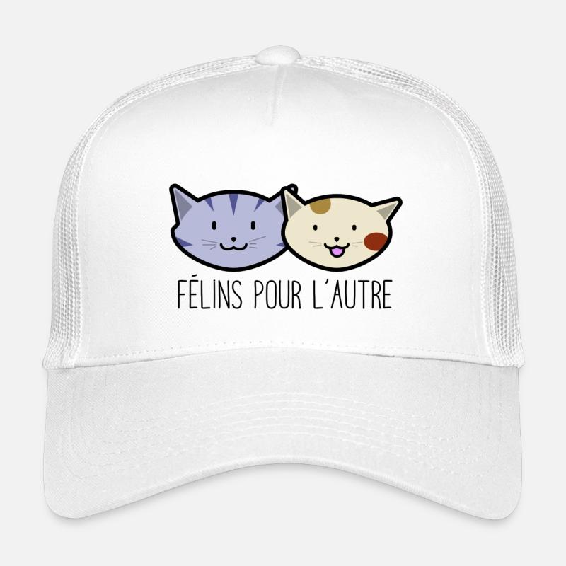 FELINES FOR THE OTHER - Kids’ Trucker Cap - white