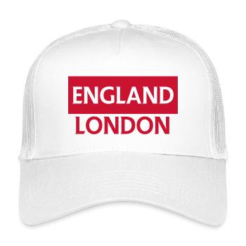English football sign with Club London - Kids’ Trucker Cap - white - Front