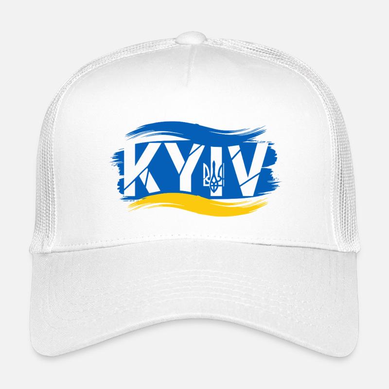 Trident ukrainien et drapeau abstrait Casquette trucker enfant