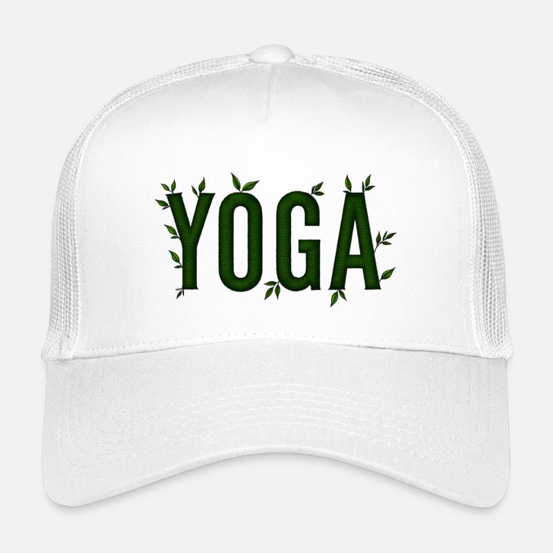 Yoga Green Textured Foliage Kids’ Trucker Cap