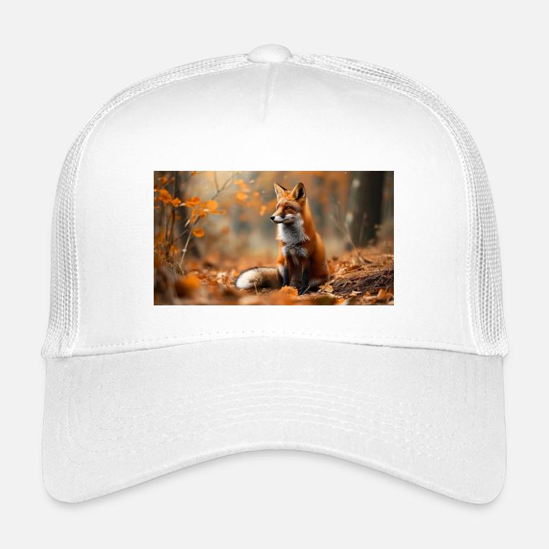 Fox in autumn Kids’ Trucker Cap