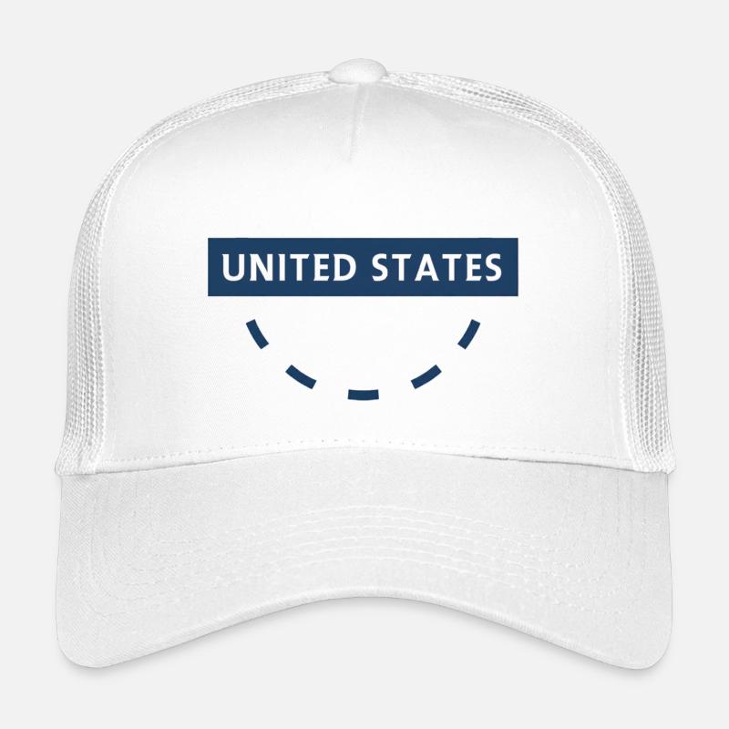 Rundes USA-Emblem in Blautönen Kinder Trucker-Cap