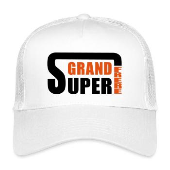 Super GRAND FRERE - Casquette trucker enfant - blanc - Devant