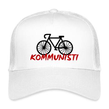 Linke Spur - Kinder Trucker-Cap - Weiß - Vorne