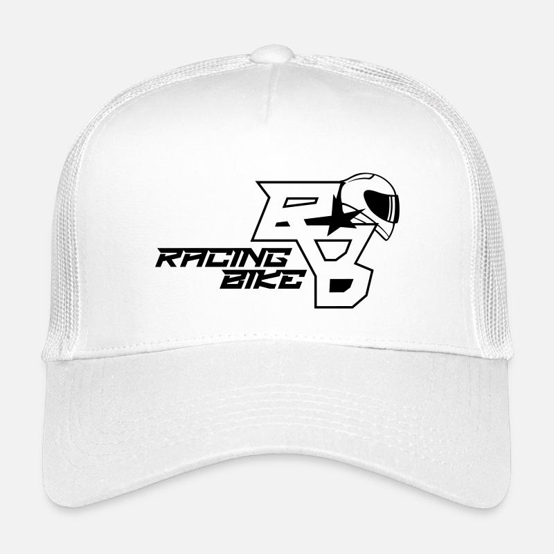 RACING_BIKE03 - Kinder Trucker-Cap - Weiß