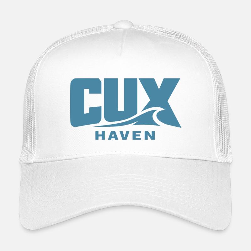 Cux Haven Coastal Wave for Cuxhaven Fans - Kids’ Trucker Cap - white
